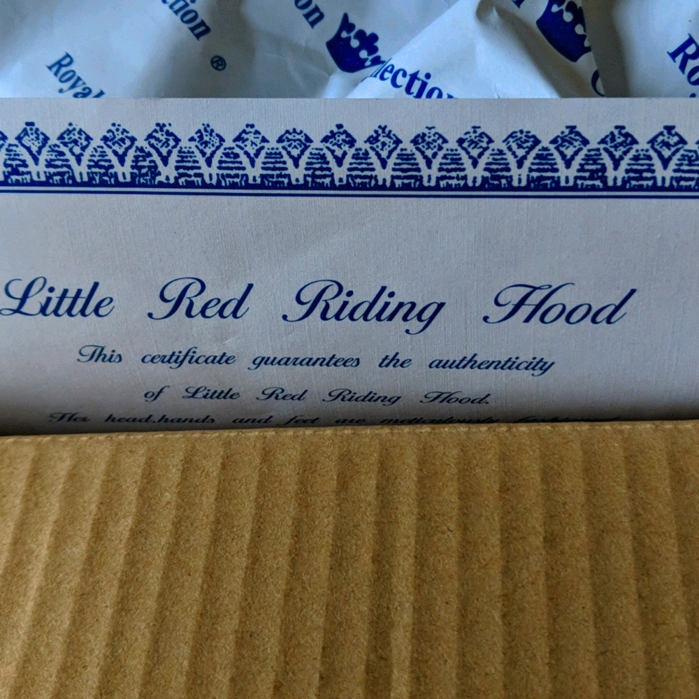 New in box Royalton collection Little red riding hood